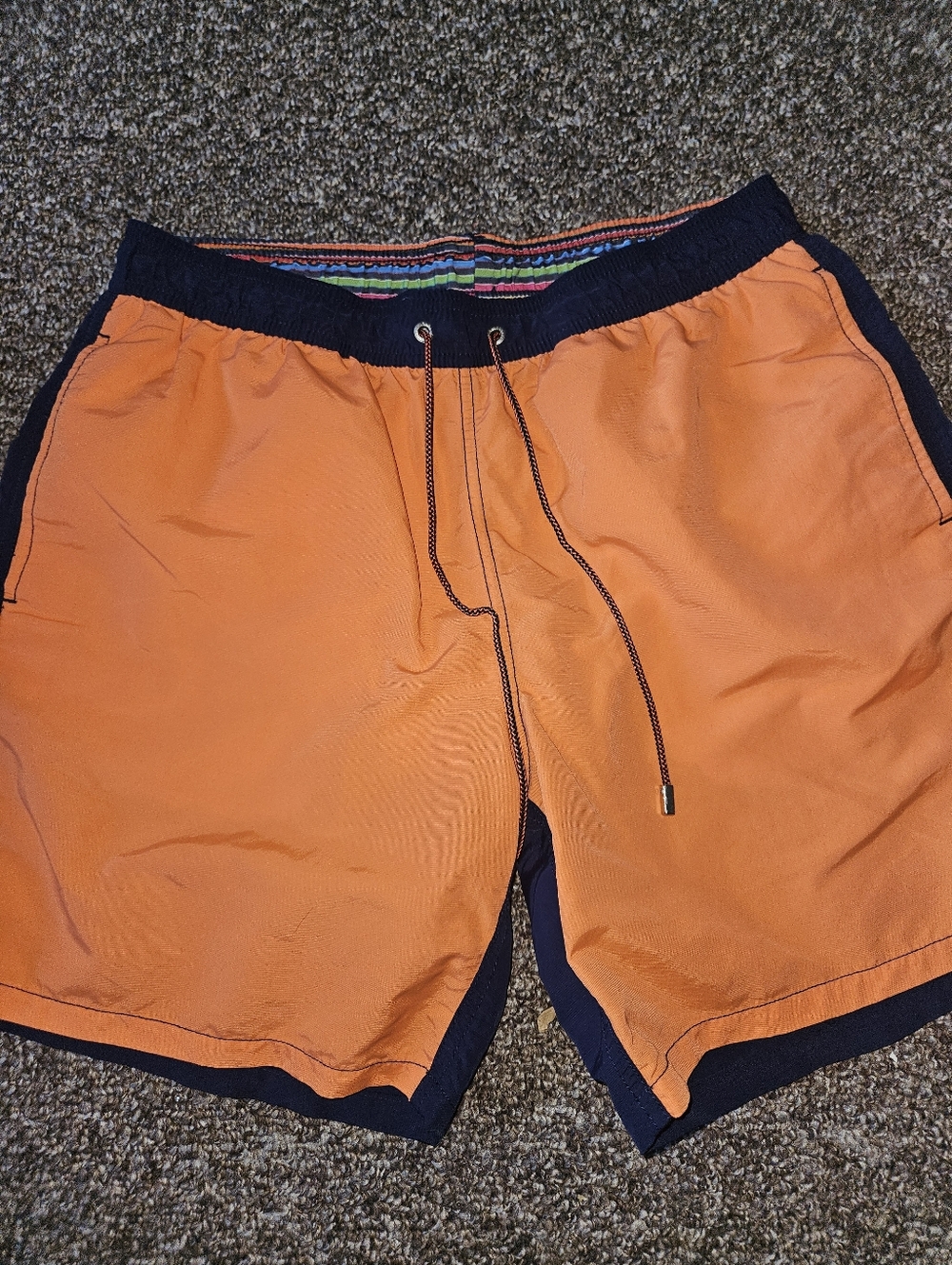 Bugatchi Two Tone Mens Swim Trunks Xl